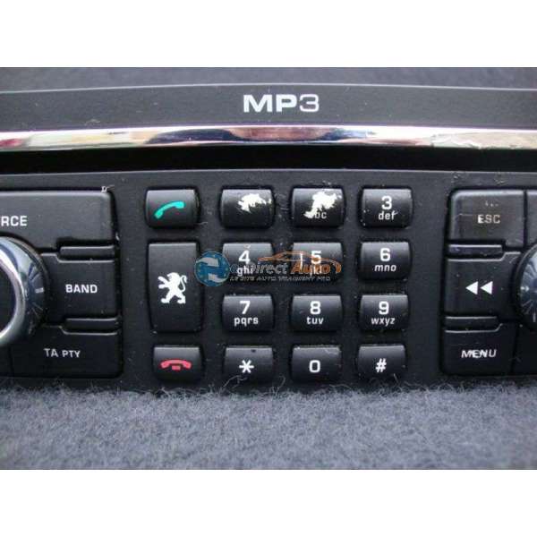 autoradio gps mp3 peugeot 307 phase 2 rt3 t6 n3 reference 96640238xt